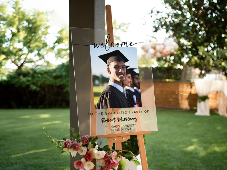 Graduation Party Welcome Sign, 2026 Graduation Sign, Graduation Party Decor Sign, Graduation Decoration, Graduation Gifts, Class of 2026 image 7