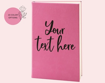 Personalized Leather Journal for Women, Your Custom Design, Anniversary Gifts for Her, Custom Notebook, Birthday Gift, Office Gift for Women