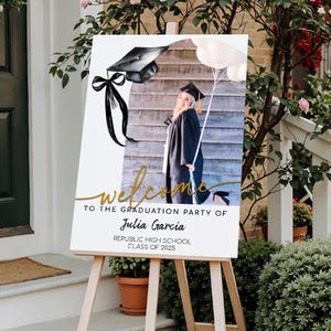 Graduation Party Welcome Sign, 2026 Graduation Sign, Graduation Party Decor Sign, Graduation Decoration, Graduation Gifts, Class of 2026 image 6