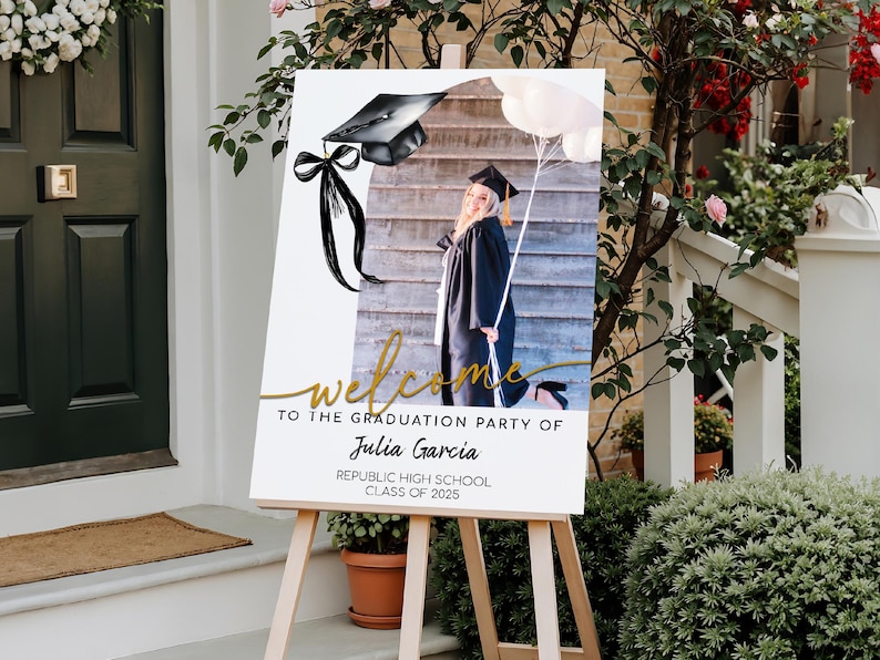 Graduation Party Welcome Sign, 2026 Graduation Sign, Graduation Party Decor Sign, Graduation Decoration, Graduation Gifts, Class of 2026 image 6