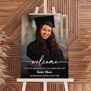 Graduation Party Welcome Sign, 2026 Graduation Sign, Graduation Party Decor Sign, Graduation Decoration, Graduation Gifts, Class of 2026 image 9