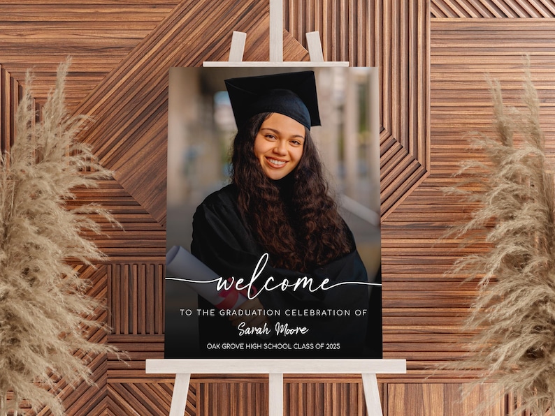Graduation Party Welcome Sign, 2026 Graduation Sign, Graduation Party Decor Sign, Graduation Decoration, Graduation Gifts, Class of 2026 image 9