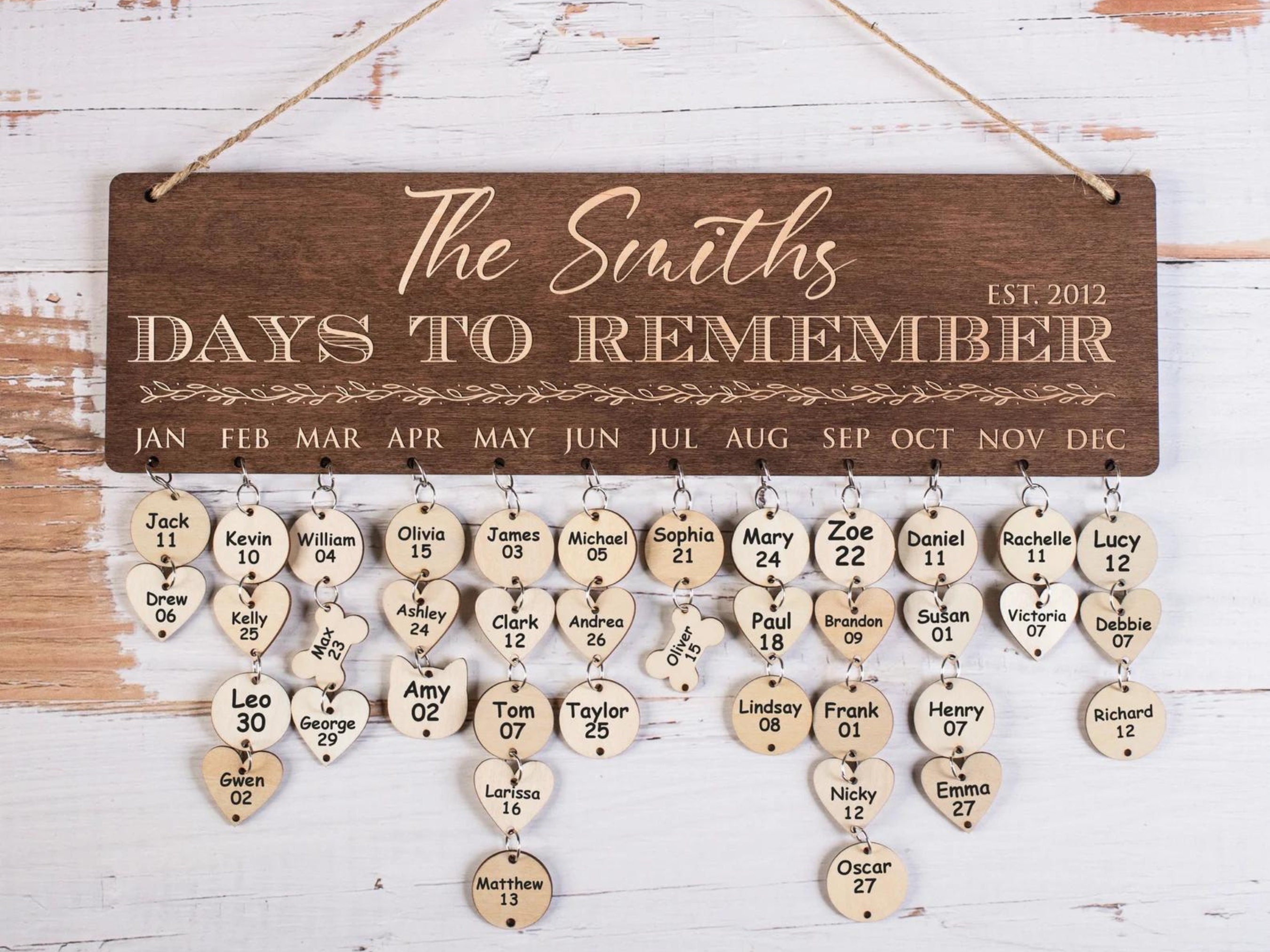 Birthday Calendar Personalized Family Birthday Board, Birthday Plaque, Housewarming Gift, Days to Remember Sign, Wood Family Calendar - Etsy Birthday Calendar Personalized Family Birthday Board, Birthday Plaque, Housewarming Gift, Days to Remember Sign, Wood Family Calendar - Etsy