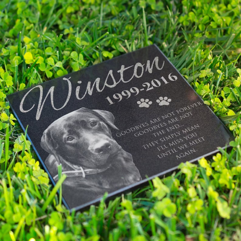 Pet Memorial Stone, Dog Memorial Stone, Personalized Pet Memorial Gift, Dog Memorial Gift, Pet Headstone, Pet Grave Stone, Pet Grave Marker image 1