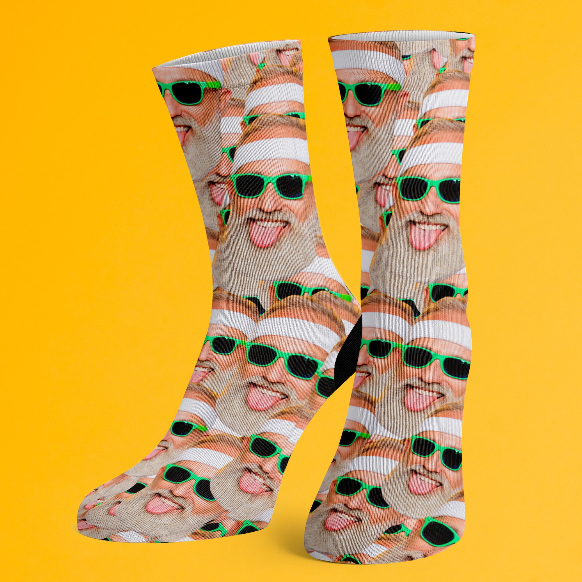 Face Socks Multiple Faces Customized socks Groomsmen sock Etsy
