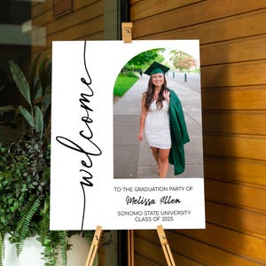 Graduation Party Welcome Sign, 2026 Graduation Sign, Graduation Party Decor Sign, Graduation Decoration, Graduation Gifts, Class of 2026 image 5
