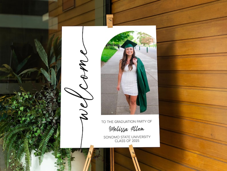 Graduation Party Welcome Sign, 2026 Graduation Sign, Graduation Party Decor Sign, Graduation Decoration, Graduation Gifts, Class of 2026 image 5