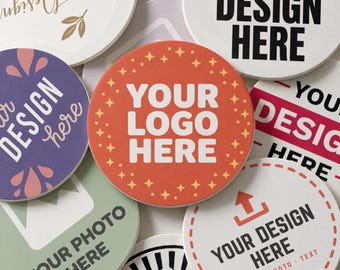 Custom Logo Coasters, Personalized Paper Logo Coasters, Corporate Gifts, Business Promotional Items, Bulk Event Favors, Your Design Here