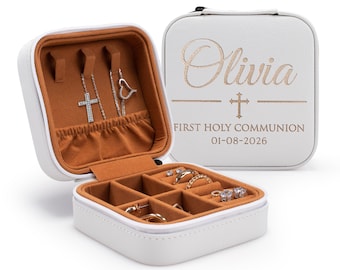 First Communion Gifts for Girls, Personalized Jewelry Box for Girls Catholic Religious Gift for Girl First Holy Communion Gift 1st Communion
