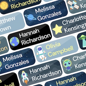 Kids Name Stickers, Daycare Name Labels, Preschool Name Labels, Waterproof Name Labels, School Supplies Labels, Back to School Gift for Kids