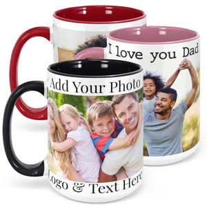 Personalized Photo Coffee Mug, Personalized Anniversary Photo Mug, Photo Mug Personalized, Mug With Photo/Text, Custom Photo Coffee Mug