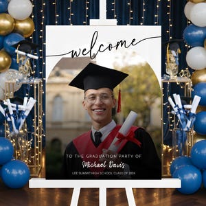 Graduation Party Welcome Sign, 2026 Graduation Sign, Graduation Party Decor Sign, Graduation Decoration, Graduation Gifts, Class of 2026 image 4