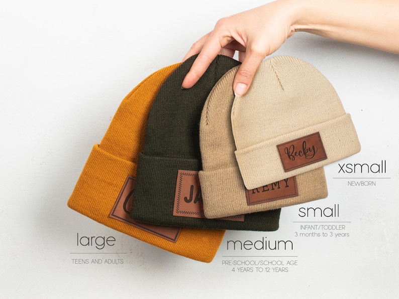 Protected By Dog Hat, Baby Beanie, Personalized Baby Hat, Custom Pet Portrait Beanie, Baby Puppy Beanies w/ Name, Newborn Gift image 3