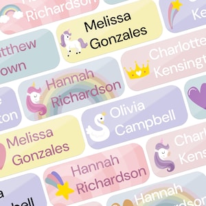 School Labels, Back to School, Name Stickers, Personalized School Labels, Waterproof Name Stickers, Name Labels for School, School Supplies