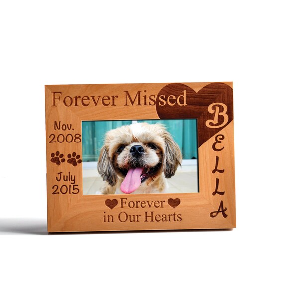 Personalized Pet Memorial Adler Wood Photo Frame Forever In Image 0