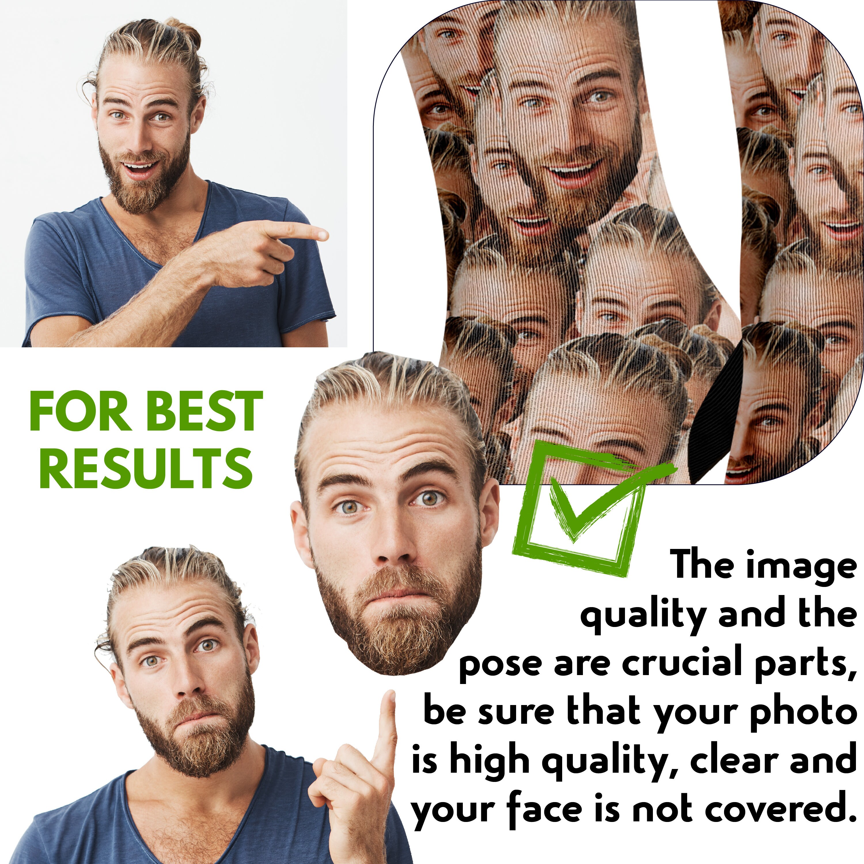 Face Socks Multiple Faces Customized socks Groomsmen sock Etsy