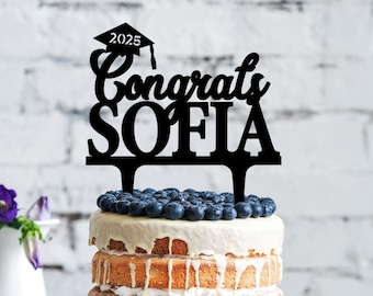 Graduation Cake Topper Class of 2025, Custom Acrylic Topper for Graduation, Graduation Decoration, Custom Graduation Topper, Seniors 2025