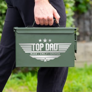 Authentic Engraved Ammo Can, Ammunition Box, Ammo Can Storage Box Gifts for Men, Hunter Gift, Dad Gift, Personalized Gift for Husband
