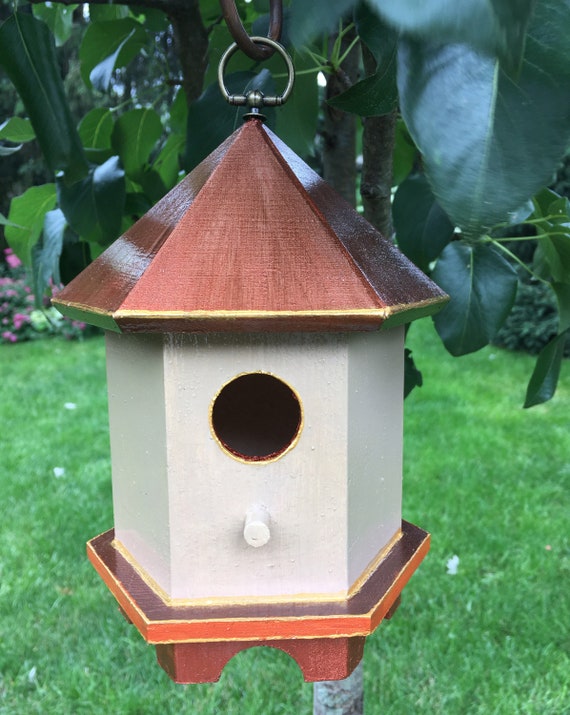Southwest Pagoda Copper Roof Birdhouse Etsy
