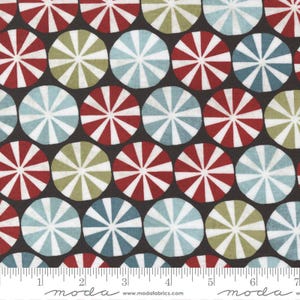 Moda Fabric — 1 Yard x 44&quot; Peppermint Bark-Basic Grey Pattern #30696-13-Cotton