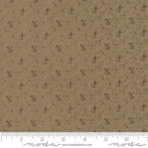 Moda Fabric — 1 Yard x 44&quot; Moda Flower Garden Gatherings  by Primitive Gatherings Pattern # 1242-26 Quilting Cotton