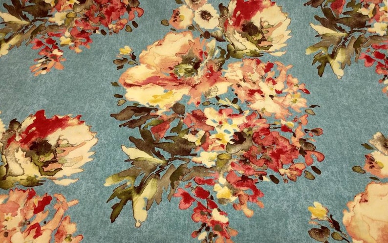 By the Yard X 54 Mill Creek Rite of Spring Clipper Blue | Etsy