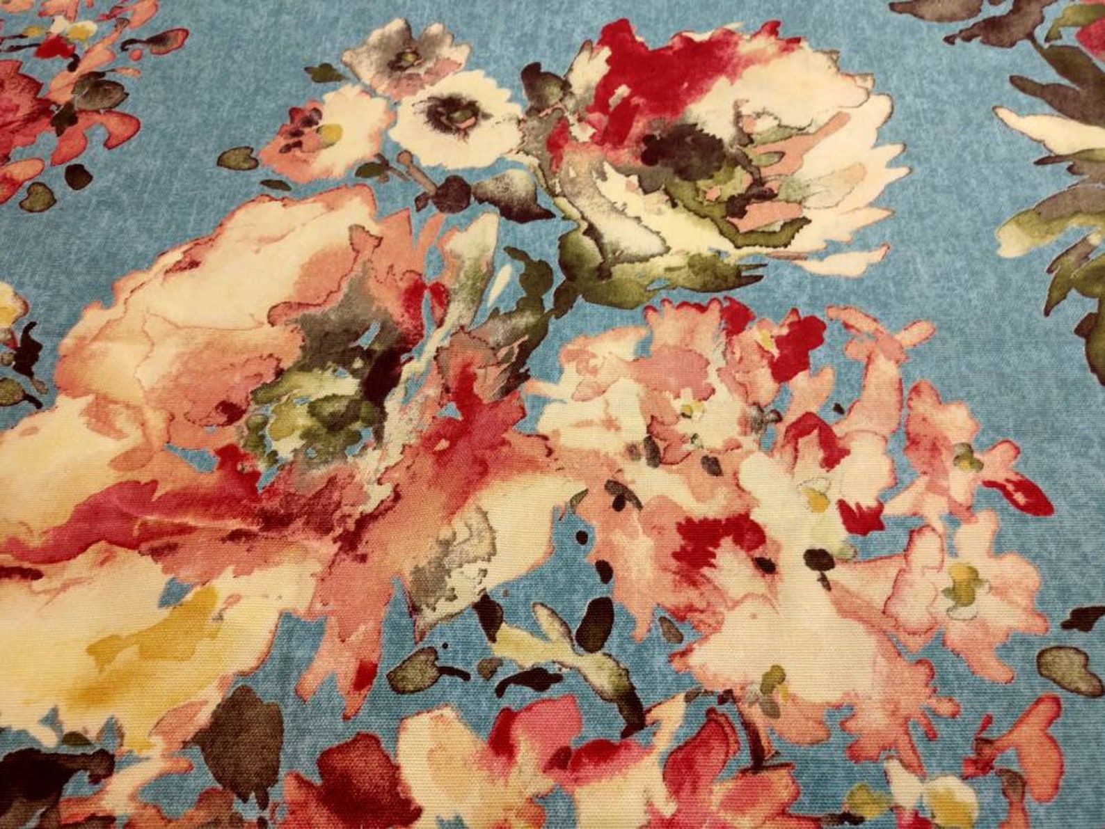 By the Yard X 54 Mill Creek Rite of Spring Clipper Blue | Etsy