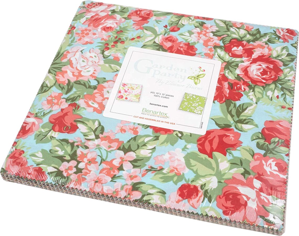 Benartex Garden Party 42 Precut Squares 10 X 10 Etsy