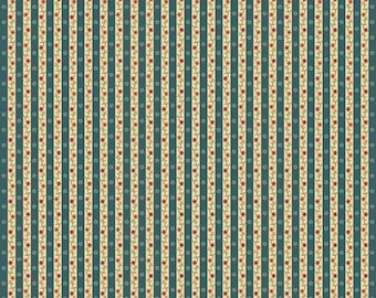 Marcus Fabrics--hartsteen-calicostreep in blauw door Lynn Wilder van Sew'n Wild Oaks Pattern #R600535, geknipt op maat x 42/44"