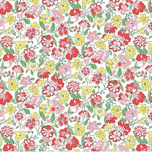 Liberty Fabrics Heirloom Collection 2 Floral Joy Quilting Fabric Pattern By the Half Yard x 42/44&quot;