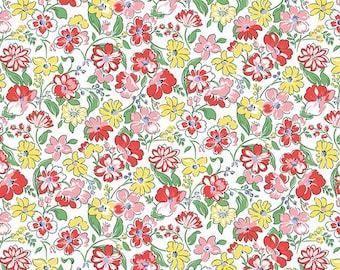 Liberty Fabrics Heirloom Collection 2 Patrón de tela acolchada Floral Joy por media yarda x 42/44"