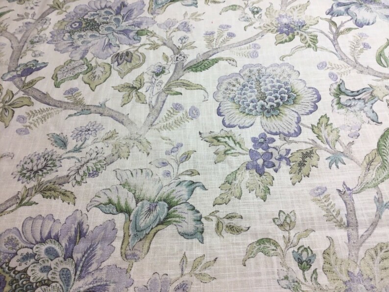 1.5 Yards x 54 P Kaufmann Jacobean Floral Home Decor Fabric