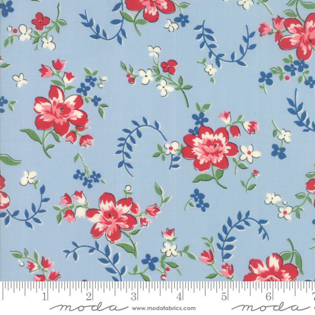 Moda Springbrook Fabric Moda Fabric 1 Yard X 44 Moda Spring-a-ling by American Jane Pattern ...