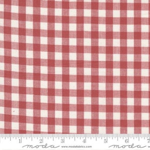 Moda Isabella Wovens Red and White Check by Minick and Simpson By the Half Yard x 42/44&quot;