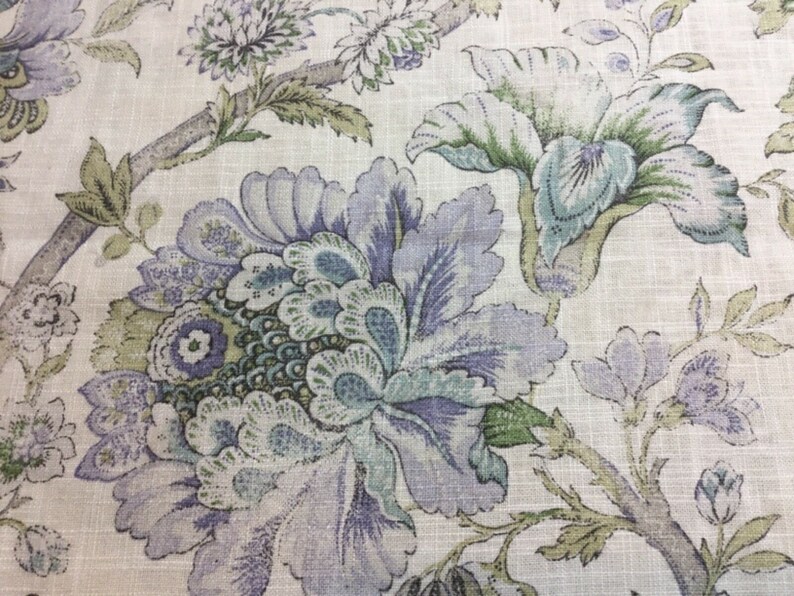 1.5 Yards x 54 P Kaufmann Jacobean Floral Home Decor Fabric