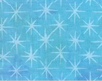 Moda Fabric — 1 Yard x 44" Moda Grunge Seeing Stars by Basic Grey Pattern # 30148-Sky Quilting Cotton