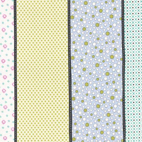 1 Yard x 44" Moda Fine and Sunny by Jen Kingwell Designs Pattern # 18178-13 Quilting Cotton ( Please Read Description)