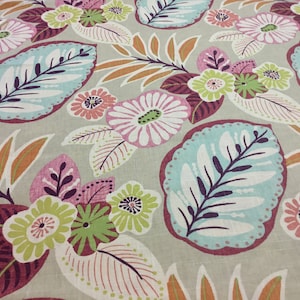 1 Yard  x 54" Richloom Tracey Flora Multi Home Decorator Fabric