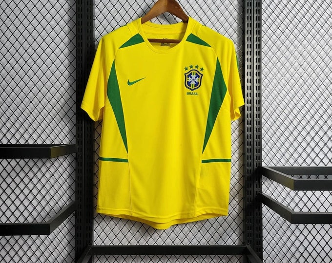 Brazil World Cup 2002 Retro Jersey, Brazil World Cup Soccer Jersey