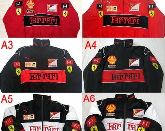 Ferrari jacket,Vintage F1 jacket,Racing pilot jacket,Old school,Formula One,rally,car jacket street style jacket Gender-Neutral Adult Jacket
