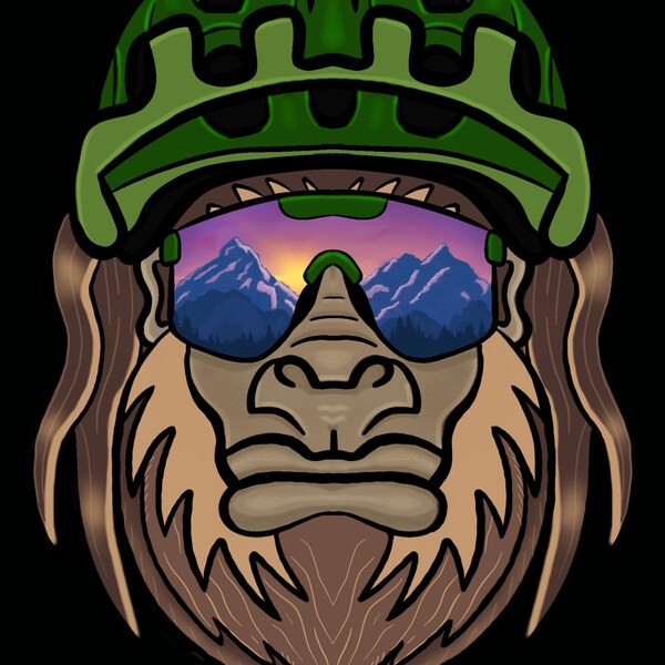 MTB Sasquatch Digital Print