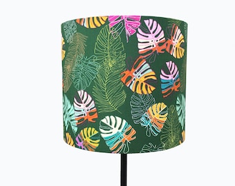 Leafy Lampshade, Green, Pink, Ceiling Pendant, Table Lamp, Various Sizes, Handmade