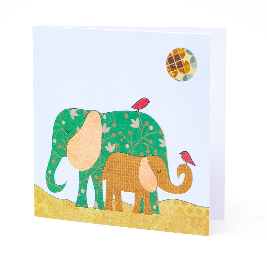 Elephant Greeting Card - Etsy