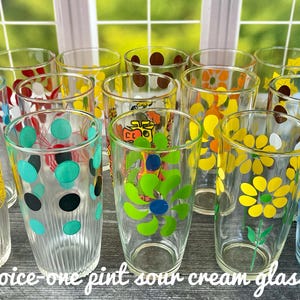 ヘーゼルアトラス　ドット　タンブラー　サワークリーム Hazel atlas glass - Etsy 日本