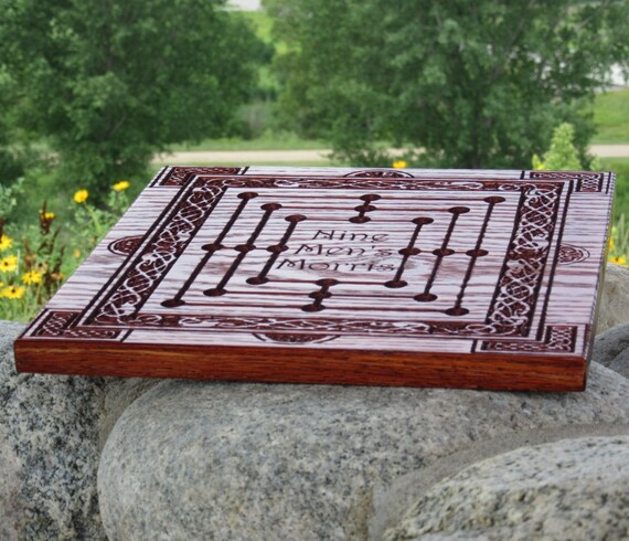 Nine Men's Morris Board Game Wooden Board Game 9 | Etsy