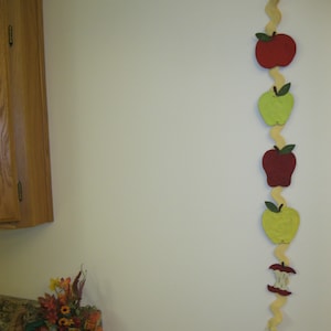 PDF Pattern: Apples Wall Hanging, Instant Download, Summer/Fall Decoration. Wool, Wool Felt, Applique.
