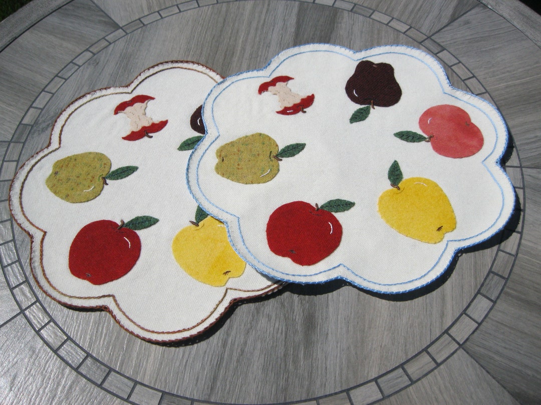 PDF Pattern: Apple Variety Penny Rug, Instant Download, Summer, Autumn ...