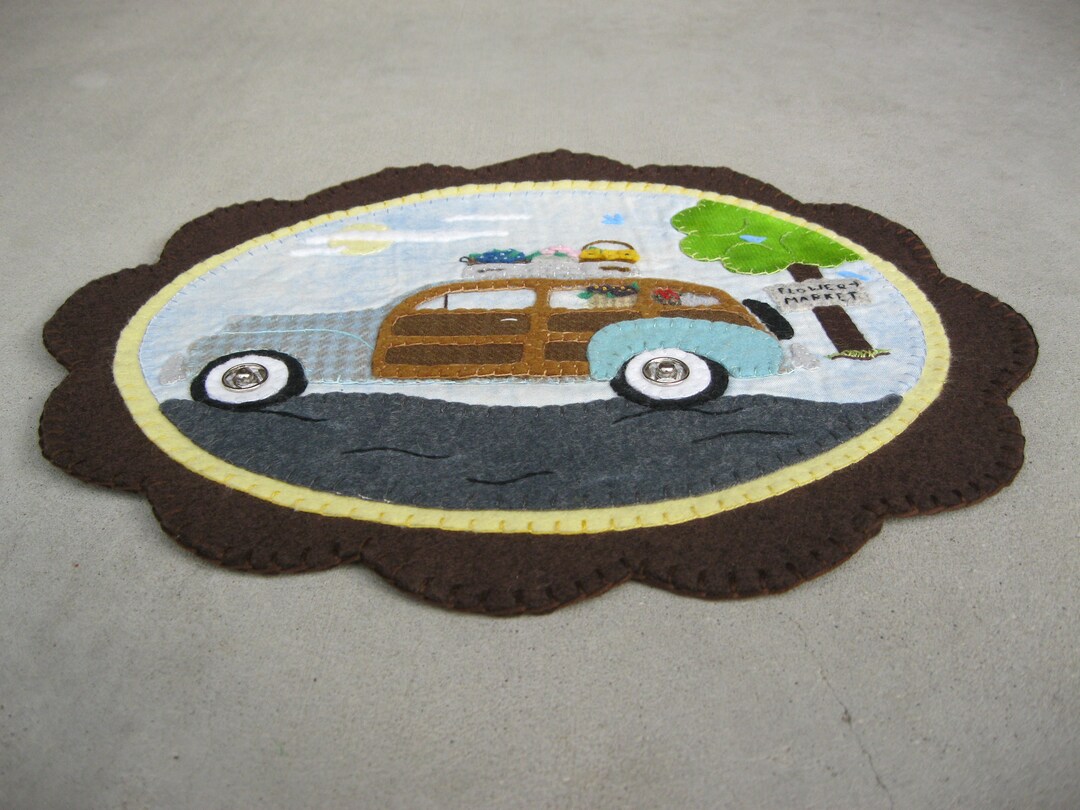 Spring Penny Rugs PDF Pattern: Spring With Woody Penny Rug, Instant Download, Spring ...