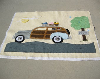 PDF Pattern: Spring Fever Woody Panel, Instant Download, Spring Decoration. Wool, Wool Felt, Applique.