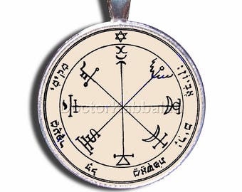 Cábala Amuleto para proteger la riqueza existente Rey Solomon Seal Encanto Talisman Colgante